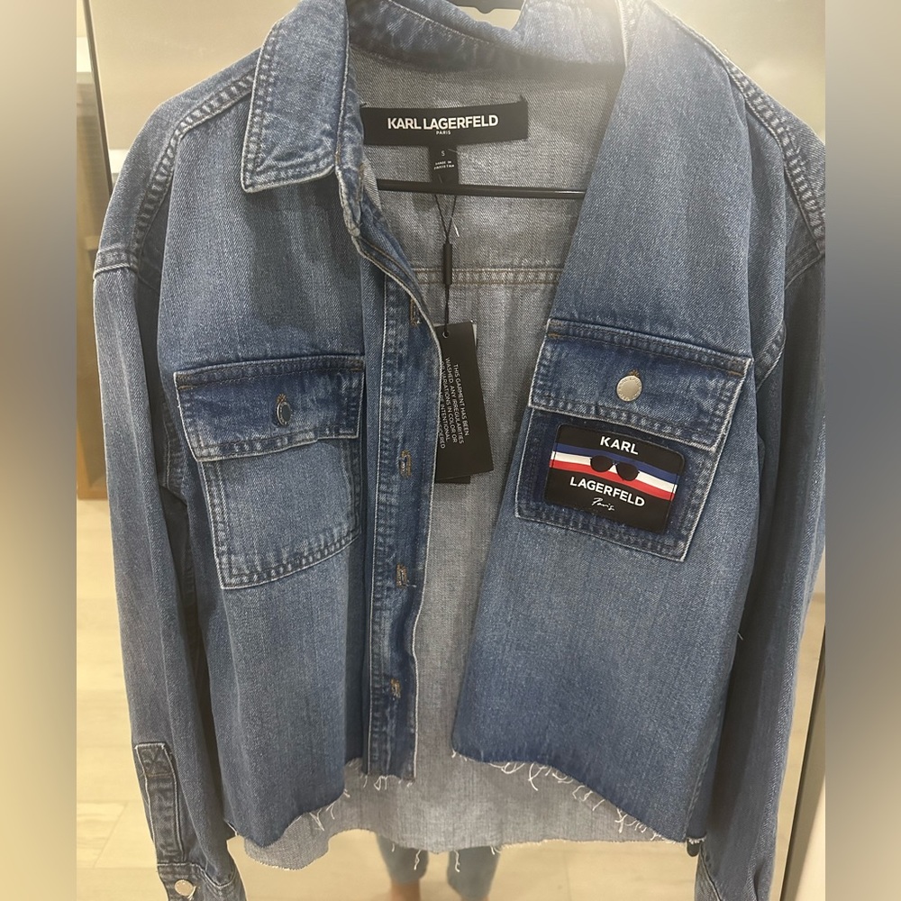 Karl Lagerfeld Paris jean jacket size S brand new